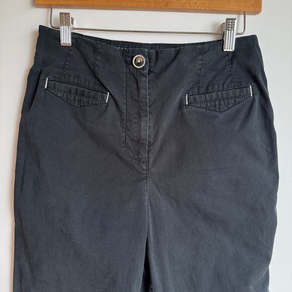 Anthropologie Maeve Cigarette Pants Black Size 8 - Picture 6 of 16